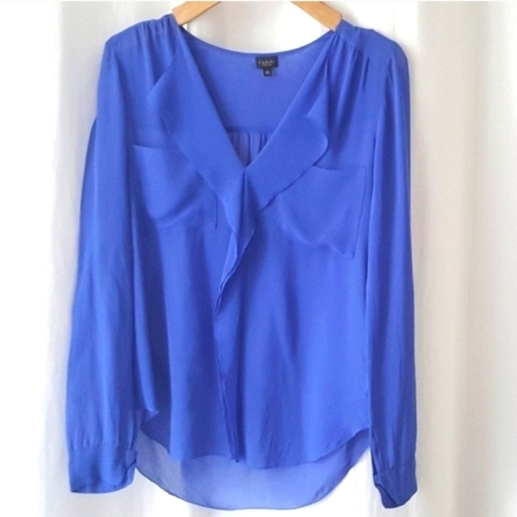 🇨🇦 Aritzia Babaton Blue Finley Blouse - Picture 3 of 16